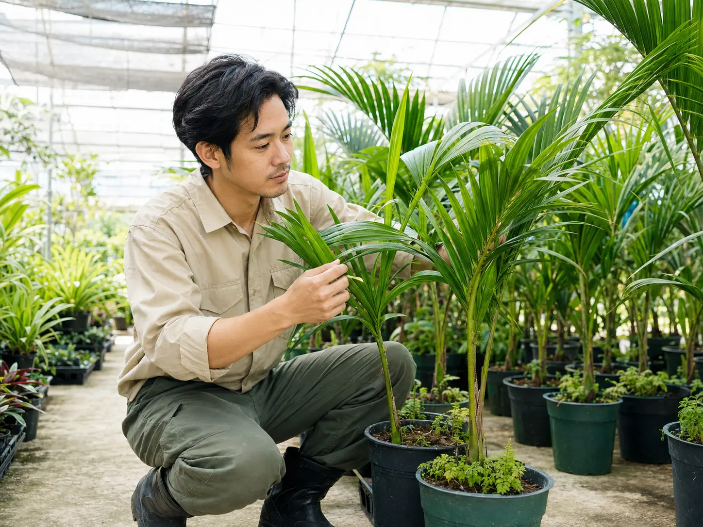 SOONESSで植物の管理に取り組む様子