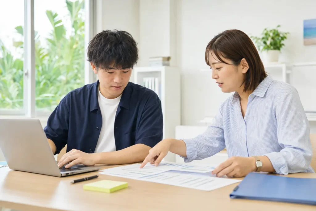 SOONESSでパソコン業務に取り組む様子